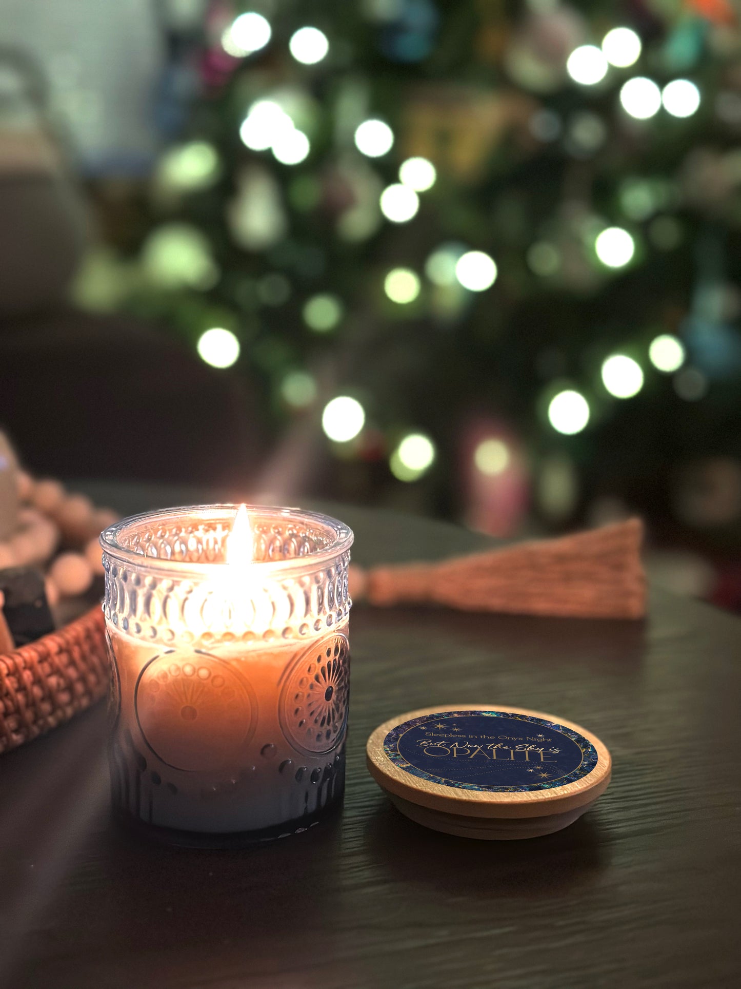 8 oz Opalite Candle - with Sea Salt & Bergamot